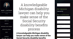 Desktop Screenshot of disabilitylawmichigan.com